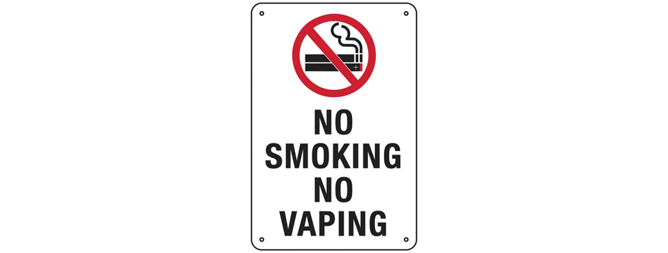 NO SMOKING, NO VAPING
